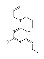 6-chloro-4-N-ethyl-2-N,2-N-bis(prop-2-enyl)-1,3,5-triazine-2,4-diamine结构式