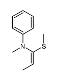 N-methyl-N-(1-methylsulfanylprop-1-enyl)aniline Structure