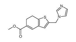 methyl 2-(1-imidazolylmethyl)-6,7-dihydrobenzothiophene-5-carboxylate Structure