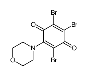 2,3,5-tribromo-6-morpholin-4-ylcyclohexa-2,5-diene-1,4-dione结构式