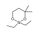 2,2-diethyl-4,4-dimethyl-1,3,2-dioxasilinane结构式