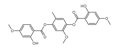 2,5-bis(2-hydroxy-4-methoxybenzoyloxy)-4-methoxytoluene结构式