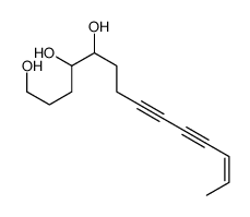 tetradec-12-en-8,10-diyne-1,4,5-triol结构式