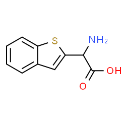 DL-(BENZO[B]THIOPHENE-2-YL)GLYCINE结构式