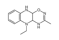 3-methyl-5-ethyl-4a,5,10,10a-tetrahydro-1,2,4-oxadiazino<5,6-b>-quinoxaline Structure