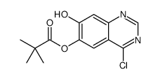 4-chloro-7-hydroxyquinazolin-6-yl 2,2-dimethylpropanoate结构式