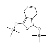 trimethyl-[(3-trimethylsilyloxy-4,7-dihydro-2-benzofuran-1-yl)oxy]silane结构式