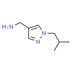 (1-isobutyl-1H-pyrazol-4-yl)methylamine structure