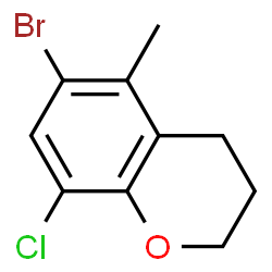 2H-1-Benzopyran, 6-bromo-8-chloro-3,4-dihydro-5-Methyl-结构式