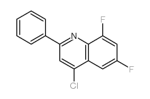4-Chloro-6,8-difluoro-2-phenylquinoline结构式