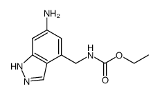 4-[(ethoxycarbonylamino)methyl]-6-amino-1H-indazole结构式