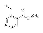 3-(BROMOMETHYL)-PYRIDINE-4-CARBOXYLIC ACID METHYL ESTER结构式