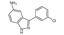 3-(3-chlorophenyl)-1H-indazol-5-amine Structure