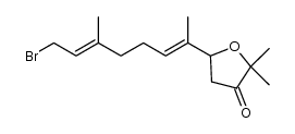 5-[(1E,5E)-7-bromo-1,5-dimethyl-1,5-heptadienyl]-4,5-dihydro-2,2-dimethyl-3(2H)-furanone Structure