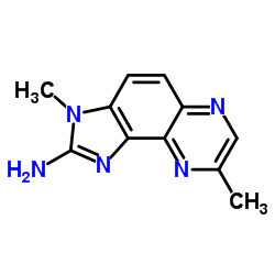 3,8-Dimethyl(2-13C,1,3-15N2)-3H-imidazo[4,5-f]quinoxalin-2-amine结构式