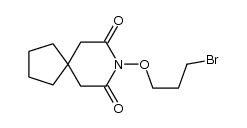 N-[(3-bromopropyl)oxy]-8-azaspiro[4.5]decane-7,9-dione Structure