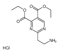 diethyl 2-(2-aminoethyl)pyrimidine-4,5-dicarboxylate,hydrochloride结构式