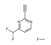 4-(difluoromethyl)-2-ethynylpyrimidine,fluoromethane Structure