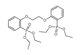 bis(o-diethoxyphosphinylphenyl)ethylene glycol Structure