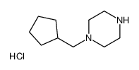 1-(Cyclopentylmethyl)piperazine hydrochloride结构式