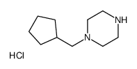 1-(Cyclopentylmethyl)piperazine hydrochloride structure