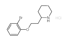 2-[2-(2-Bromophenoxy)ethyl]piperidine hydrochloride Structure