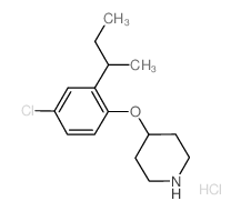 4-[2-(sec-Butyl)-4-chlorophenoxy]piperidine hydrochloride Structure