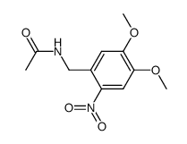 N-(4,5-dimethoxy-2-nitrobenzyl)acetamide Structure