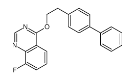 4-(2-(1,1'-Biphenyl)-4-ylethoxy)-8-fluoroquinazoline结构式