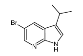 5-溴-3-异丙基-1H-吡咯并[2,3-b]吡啶结构式