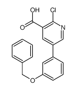 2-chloro-5-(3-phenylmethoxyphenyl)pyridine-3-carboxylic acid Structure