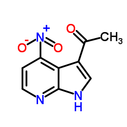 1-(4-Nitro-1H-pyrrolo[2,3-b]pyridin-3-yl)ethanone结构式