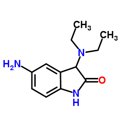 5-Amino-3-(diethylamino)-1,3-dihydro-2H-indol-2-one structure