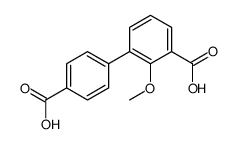 3-(4-carboxyphenyl)-2-methoxybenzoic acid Structure