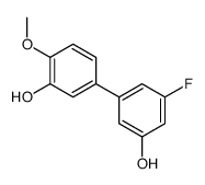5-(3-fluoro-5-hydroxyphenyl)-2-methoxyphenol结构式