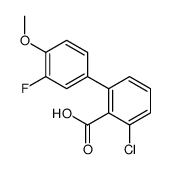 2-chloro-6-(3-fluoro-4-methoxyphenyl)benzoic acid结构式