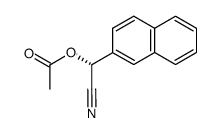 (R)-(-)-1-cyano-1-(2-naphthyl)methyl acetate Structure