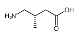 (3S)​-​4-​amino-​3-​methylbutanoic acid Structure