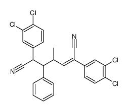 (E)-2,6-bis(3,4-dichlorophenyl)-4-methyl-5-phenylhept-2-enedinitrile Structure