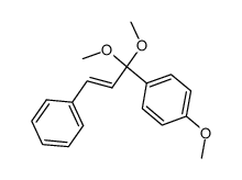 1-((E)-1,1-Dimethoxy-3-phenyl-allyl)-4-methoxy-benzene Structure