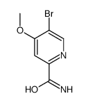 5-bromo-4-methoxypyridine-2-carboxamide结构式