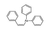 cis-α-Styryl-diphenyl-arsin结构式