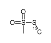 Methyl Methanethiosulfonate-13C Structure