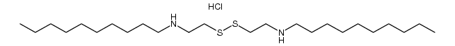 2-n-Decylamino-ethyldisulfid-dihydrochlorid结构式