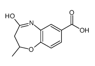 2-Methyl-4-oxo-2,3,4,5-tetrahydro-1,5-benzoxazepine-7-carboxylic acid结构式