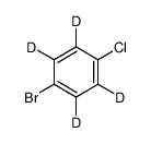 1-Bromo-4-chlorobenzene-d4 Structure