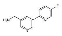 [5-(5-fluoropyridin-2-yl)pyridin-3-yl]methanamine Structure