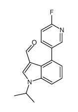 4-(6-fluoropyridin-3-yl)-1-(propan-2-yl)-1H-indole-3-carboxaldehyde Structure