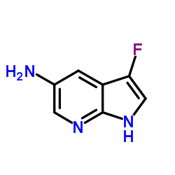 5-Amino-3-fluoro-7-azaindole structure