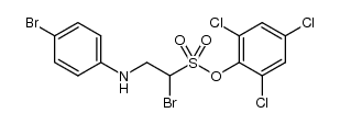 1-bromo-2-(4-bromophenylamino)ethanesulfonic acid 2,4,6-trichlorophenyl ester结构式